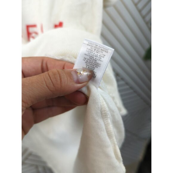 WILDFOX Women's I Owe It To Shore Tunic Pearl V-Neck Flowy Cotton Size XS - Picture 7 of 8